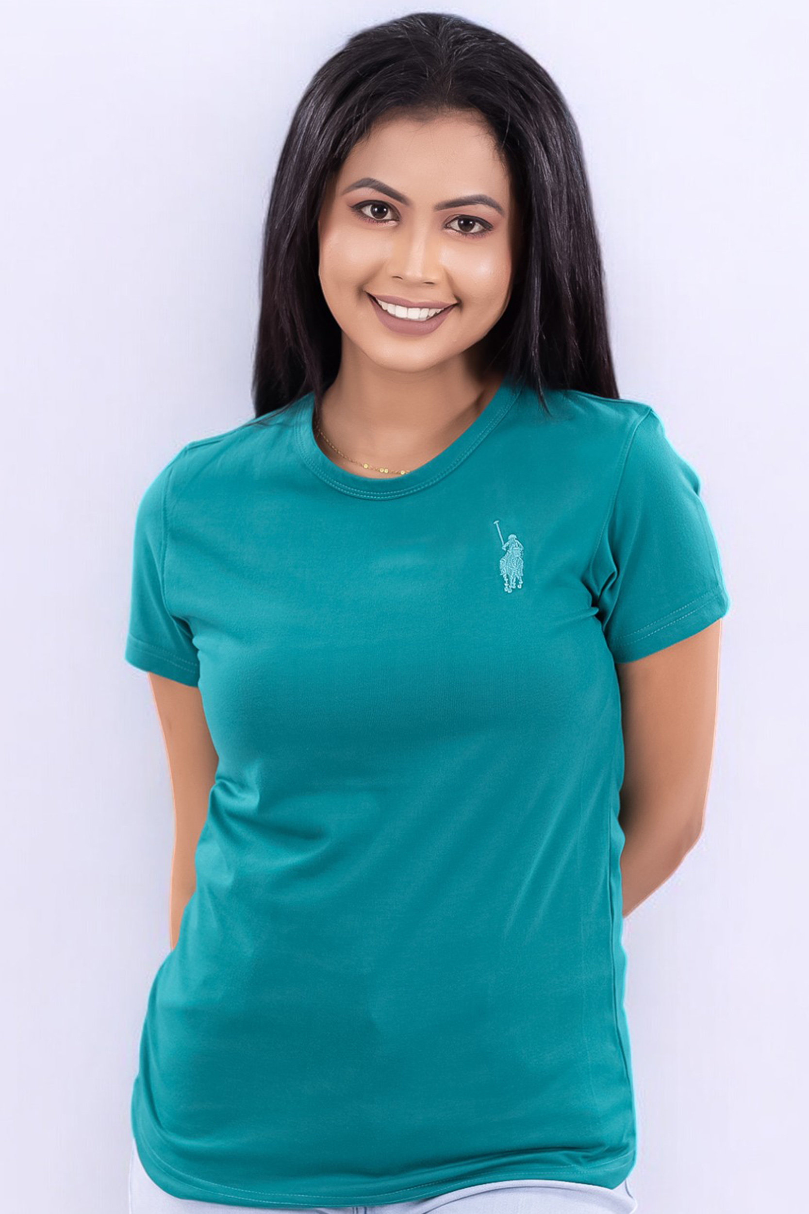Relaxed Fit Round Neck Tee Sea Green